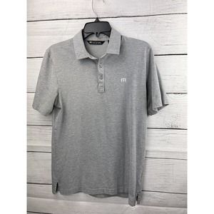 Travis Mathew Men's Heather Gray Polo Shirt